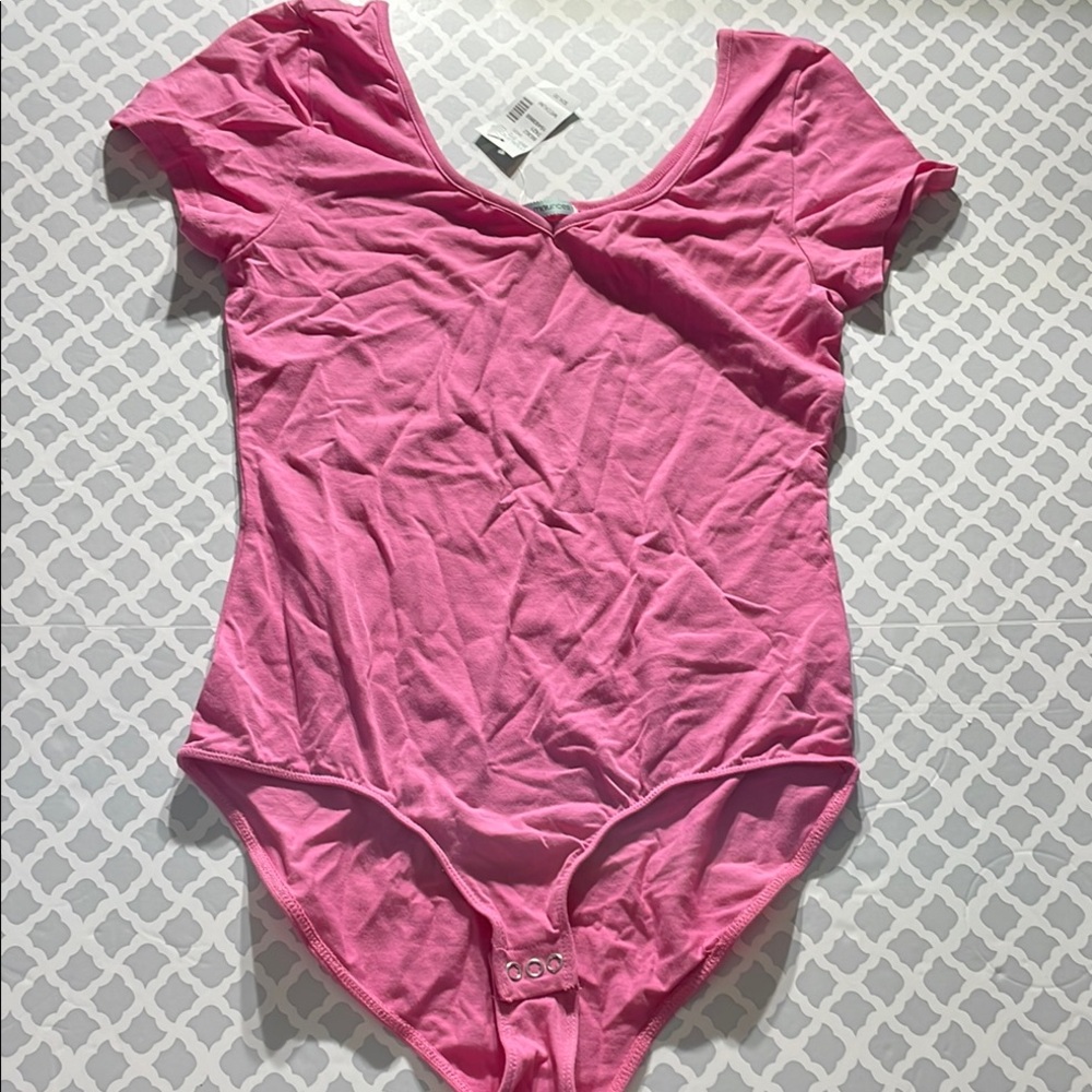 Pink Short Sleeve Bodysuit